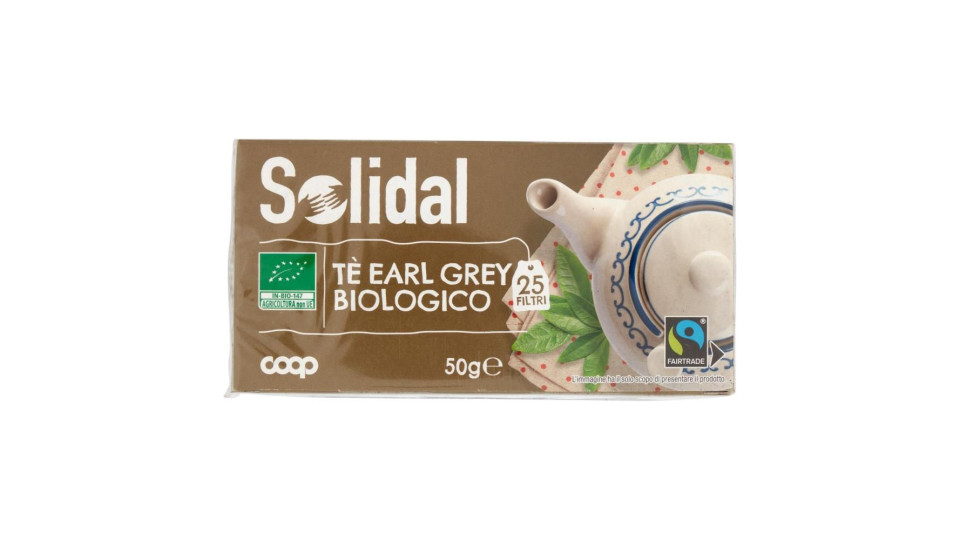 Tè Earl Grey Biologico 25 Filtri 50 G