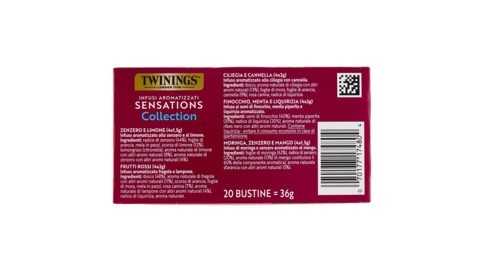 Twinings Infusi Collection Confezione Con 5 Diversi Infusi 20 Filtri 36 G