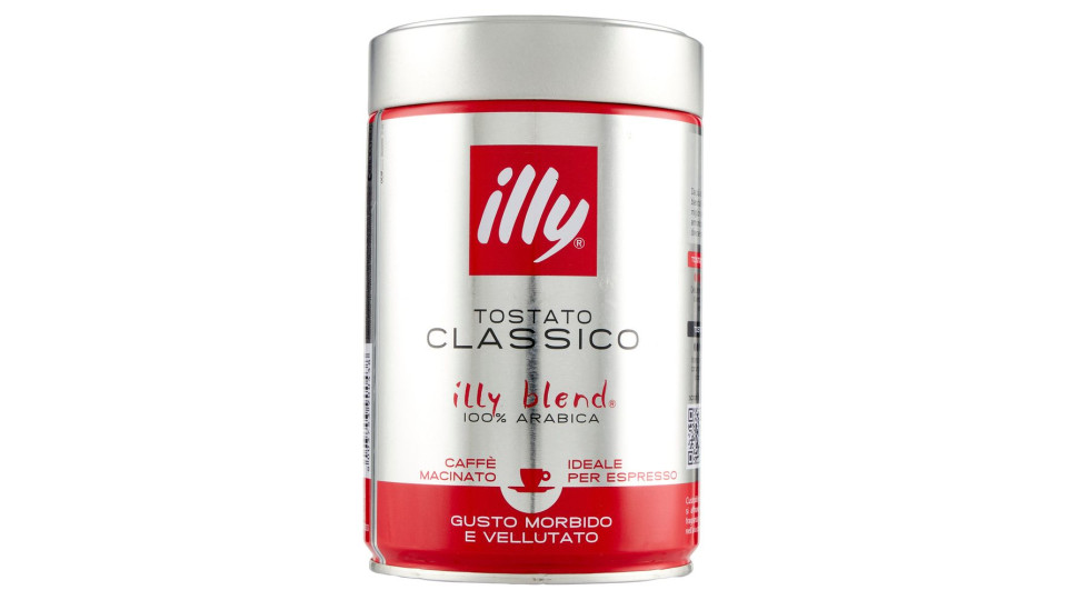 Illy Tostato Classico Caffè Macinato Ideale Per Espresso 250 G