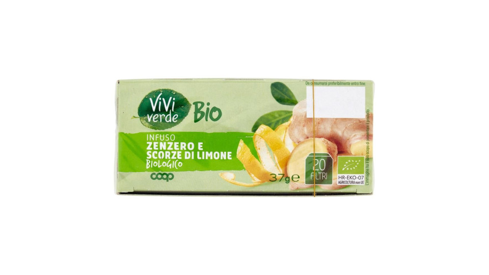Infuso Zenzero E Scorze Di Limone Biologico 20 Filtri 37 G