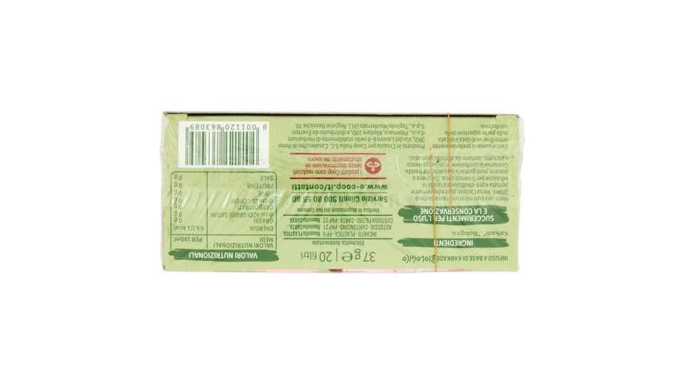 Infuso Di Karkadè Biologico 20 Filtri 37 G