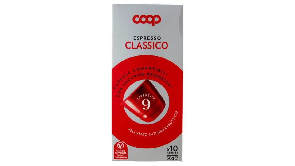 Espresso Classico 10 Capsule Compatibili Con Macchine Nespresso* 50 G