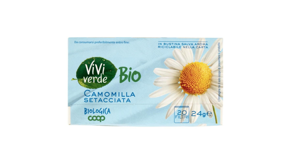 Camomilla Setacciata Biologica 20 Filtri 24 G
