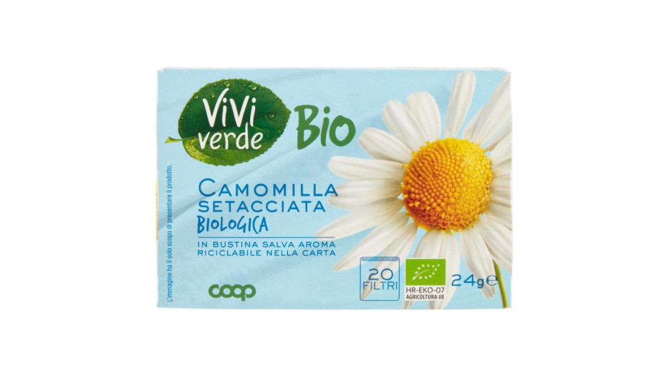 Camomilla Setacciata Biologica 20 Filtri 24 G