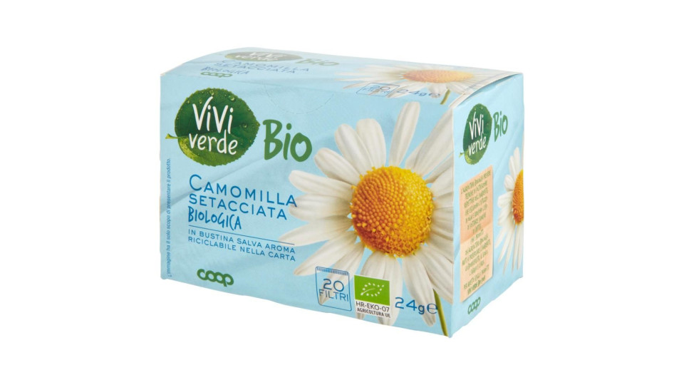 Camomilla Setacciata Biologica 20 Filtri 24 G