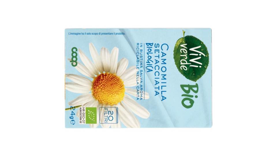Camomilla Setacciata Biologica 20 Filtri 24 G