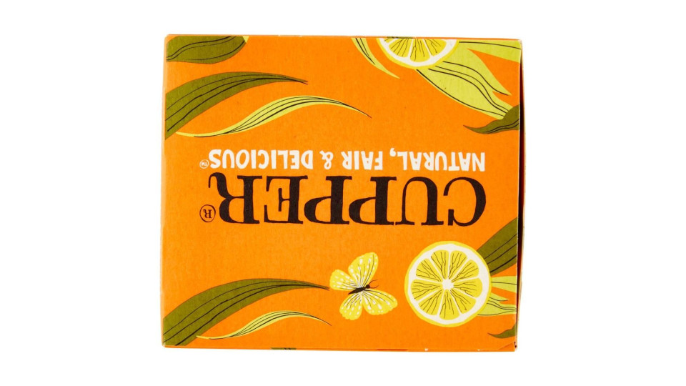 Cupper Happy Mondays Infuso Bio Con Limone, Zenzero E Pepe Nero, Tisana Speziata, 20 Bustine 45 G