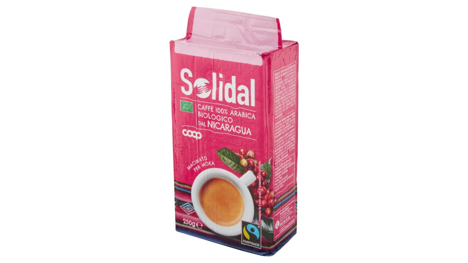 Caffè 100% Arabica Biologico Dal Nicaragua Macinato Per Moka 250 G