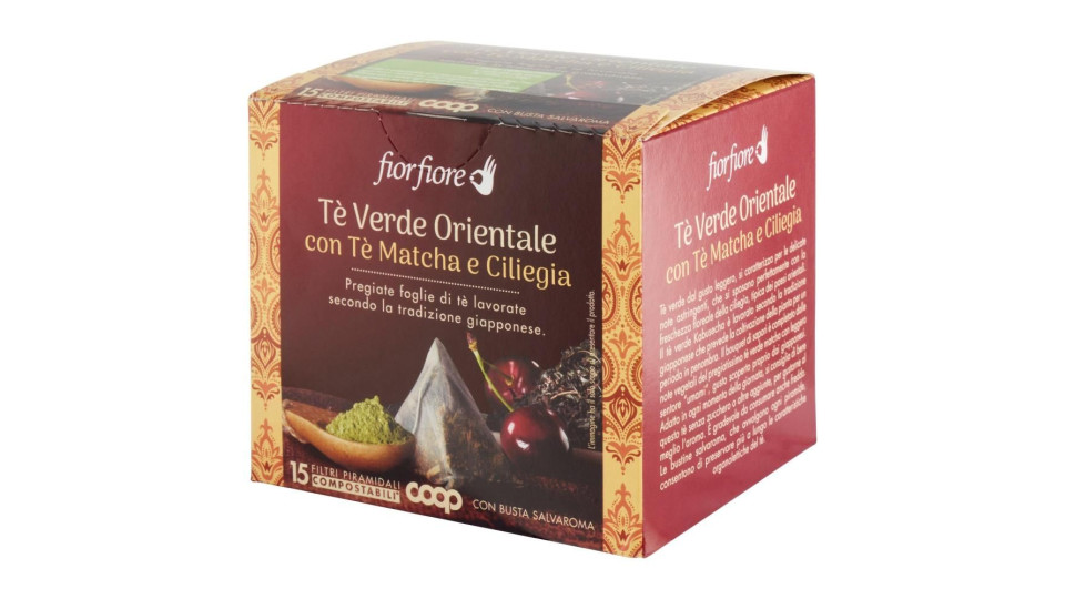 Tè Verde Orientale Con Tè Matcha E Ciliegia 15 X 2 G