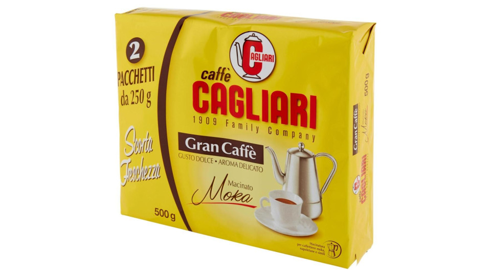 Caffè Cagliari Gran Caffè Macinato Moka 2 X 250 G