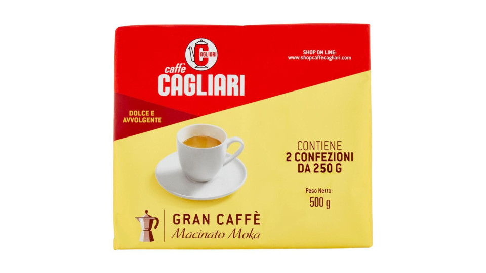 Caffè Cagliari Gran Caffè Macinato Moka 2 X 250 G
