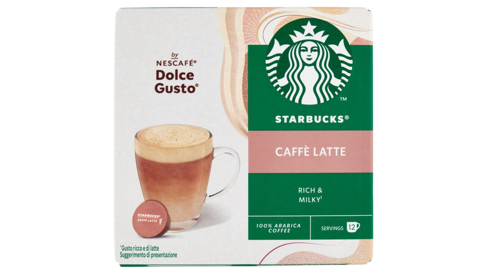 Starbucks Caffè Latte By Nescafé Dolce Gusto 12 Capsule 121,2g