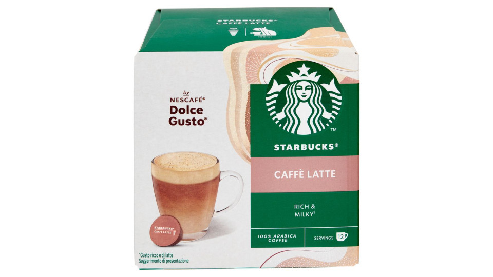 Starbucks Caffè Latte By Nescafé Dolce Gusto 12 Capsule 121,2g
