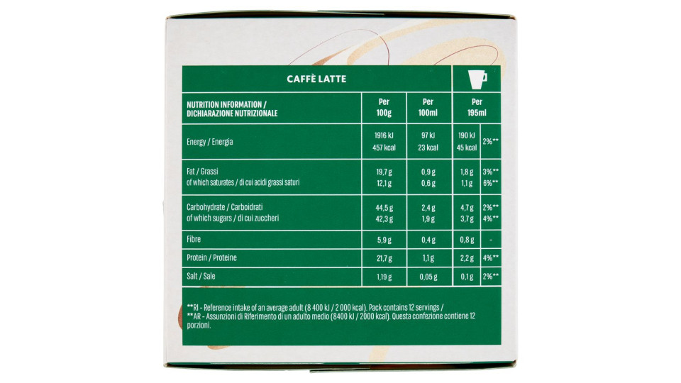 Starbucks Caffè Latte By Nescafé Dolce Gusto 12 Capsule 121,2g