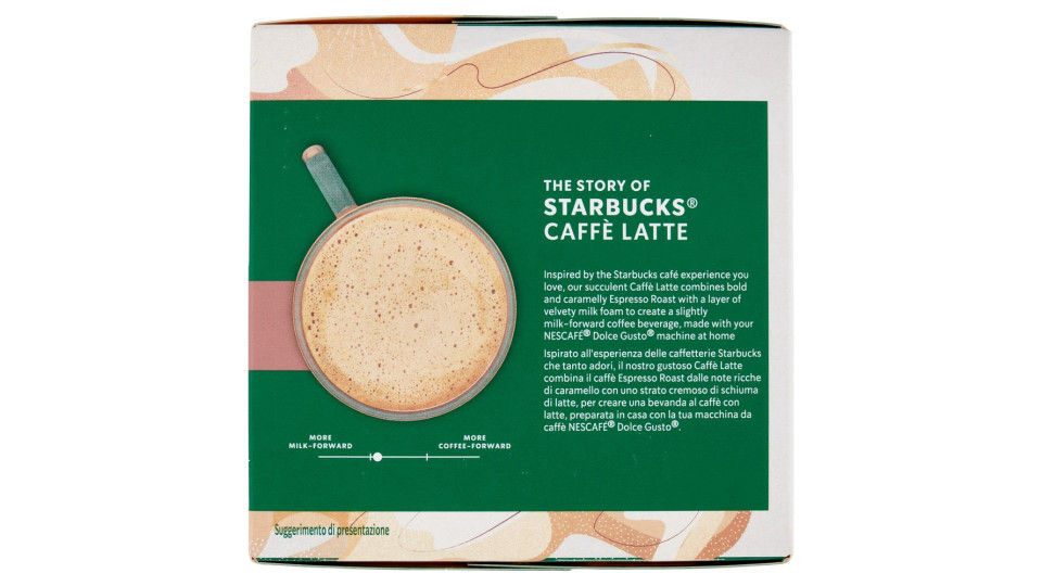 Starbucks Caffè Latte By Nescafé Dolce Gusto 12 Capsule 121,2g