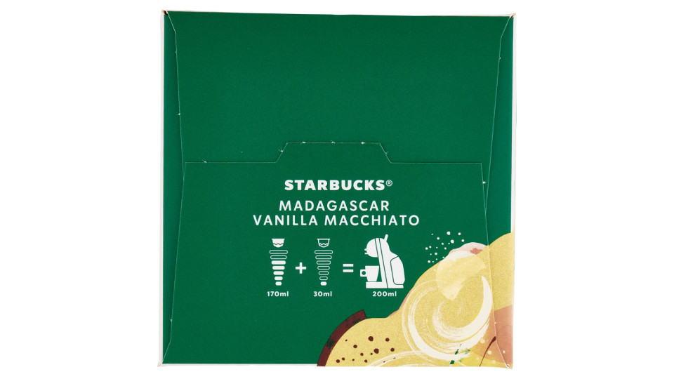 Starbucks Madagascar Vanilla Macchiato By Nescafé Dolce Gusto Latte Vaniglia E Caffè 12 Capsule 132g