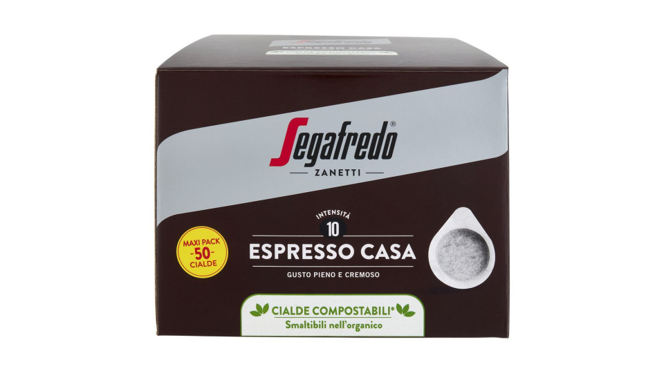 Segafredo Zanetti Espresso Casa Cialde Compostabili* 50 X 7 G