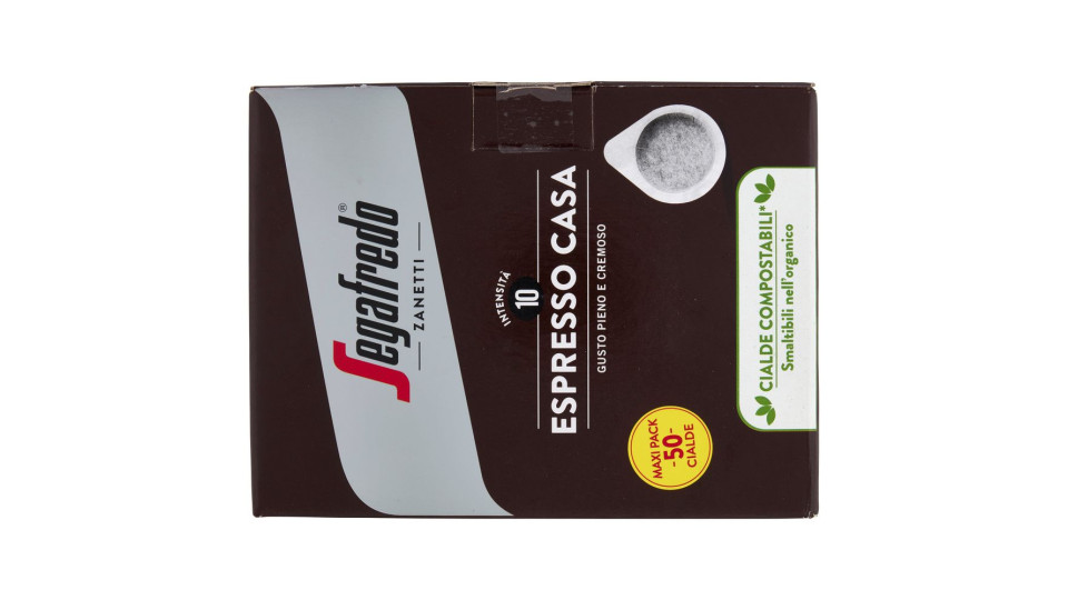 Segafredo Zanetti Espresso Casa Cialde Compostabili* 50 X 7 G
