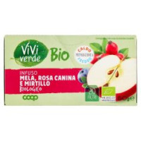 Infuso Mela, Rosa Canina E Mirtillo Biologico 20 Filtri 50 G