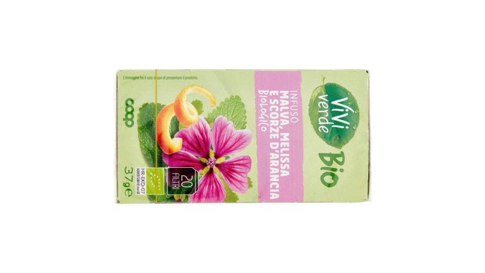 Infuso Malva, Melissa E Scorze D'arancia Biologico 20 Filtri 37 G