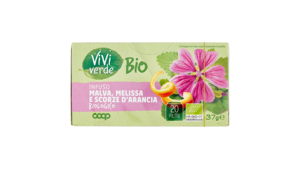 Infuso Malva, Melissa E Scorze D'arancia Biologico 20 Filtri 37 G