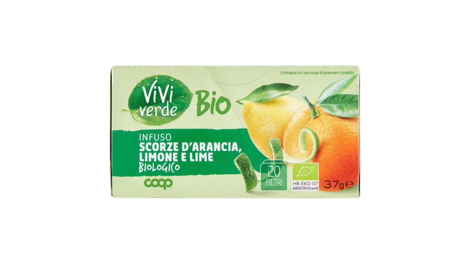 Infuso Scorze D'arancia, Limone E Lime Biologico 20 Filtri 37 G