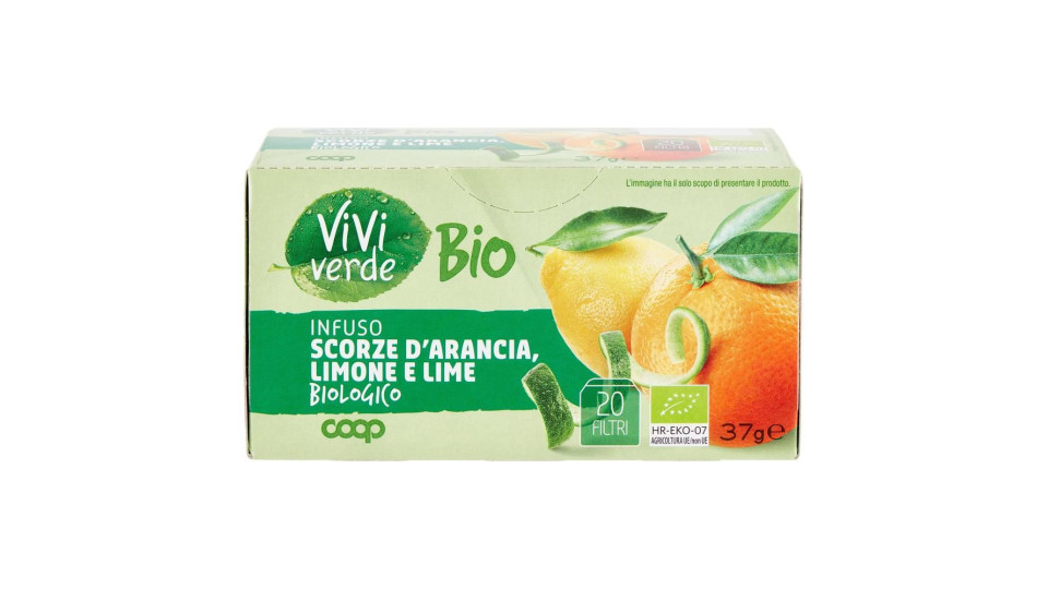 Infuso Scorze D'arancia, Limone E Lime Biologico 20 Filtri 37 G