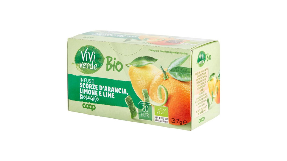 Infuso Scorze D'arancia, Limone E Lime Biologico 20 Filtri 37 G