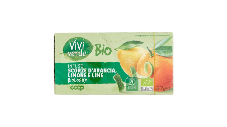 Infuso Scorze D'arancia, Limone E Lime Biologico 20 Filtri 37 G