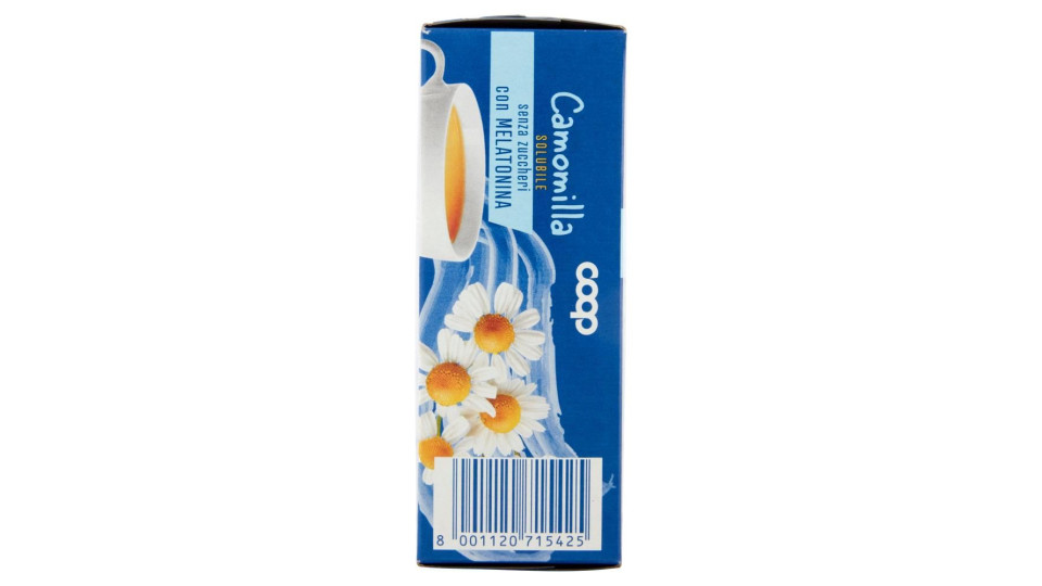 Camomilla Solubile Senza Zuccheri Con Melatonina 16 Bustine 64 G