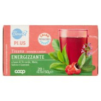 Plus Tisana Energizzante A Base Di Tè Verde, Mate, Salvia E Guaranà 20 Filtri 50 G