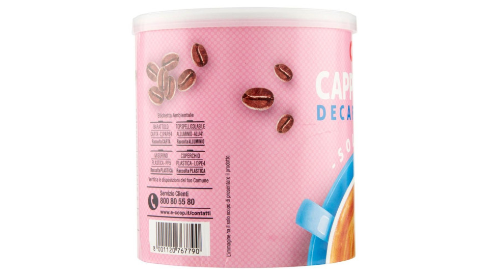 Cappuccino Decaffeinato Solubile Già Zuccherato 225 G