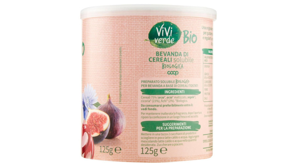 Bevanda Di Cereali Solubile Biologica 125 G