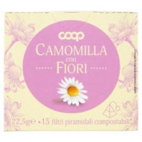 Camomilla Con Fiori 15 Filtri Piramidali Compostabili* 22,5 G