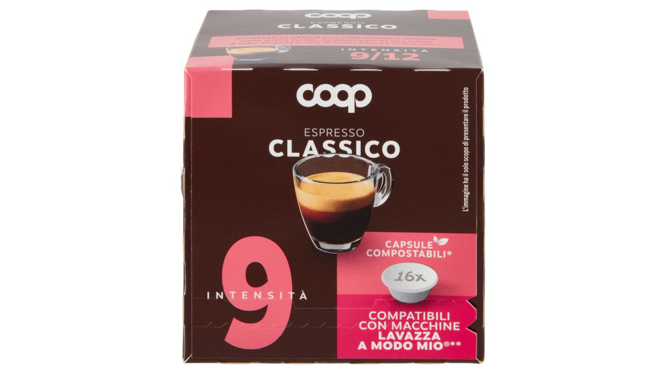 Caffè Espresso Classico 16 Capsule Compostabili* Compatibili Con Macchine Lavazza A Modo Mio** 120 G