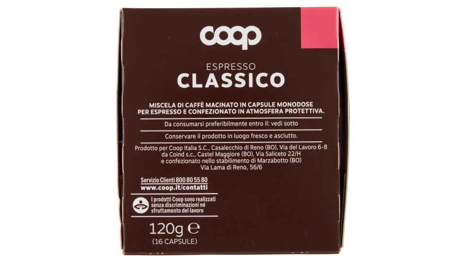 Caffè Espresso Classico 16 Capsule Compostabili* Compatibili Con Macchine Lavazza A Modo Mio** 120 G
