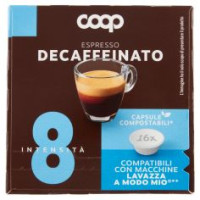 Caffè Espresso Decaffeinato 16 Capsule Compostabili* Compatibili Macchine Lavazza A Modo Mio** 120 G