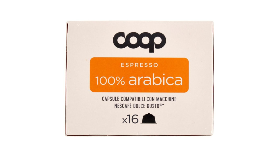 Espresso 100% Arabica 16 Capsule Compatibili Con Macchine Nescafé Dolce Gusto* 96 G