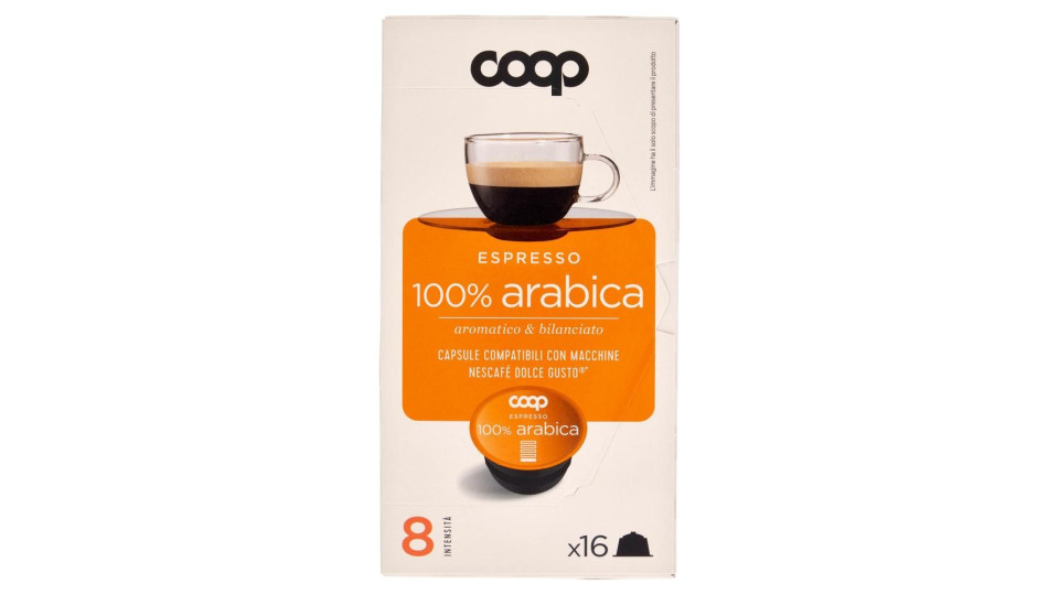 Espresso 100% Arabica 16 Capsule Compatibili Con Macchine Nescafé Dolce Gusto* 96 G
