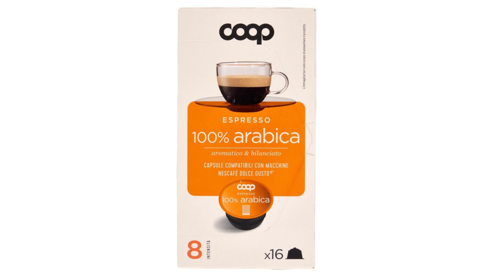 Espresso 100% Arabica 16 Capsule Compatibili Con Macchine Nescafé Dolce Gusto* 96 G