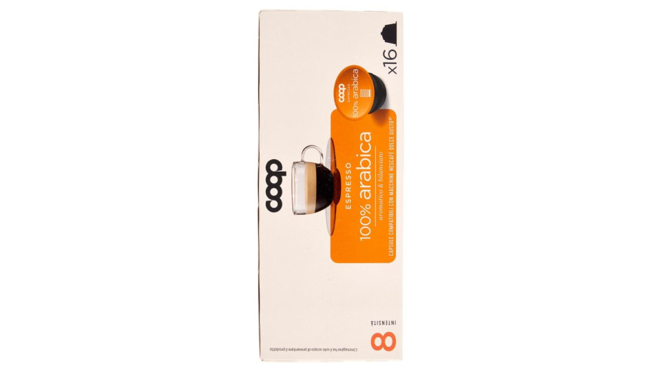 Espresso 100% Arabica 16 Capsule Compatibili Con Macchine Nescafé Dolce Gusto* 96 G