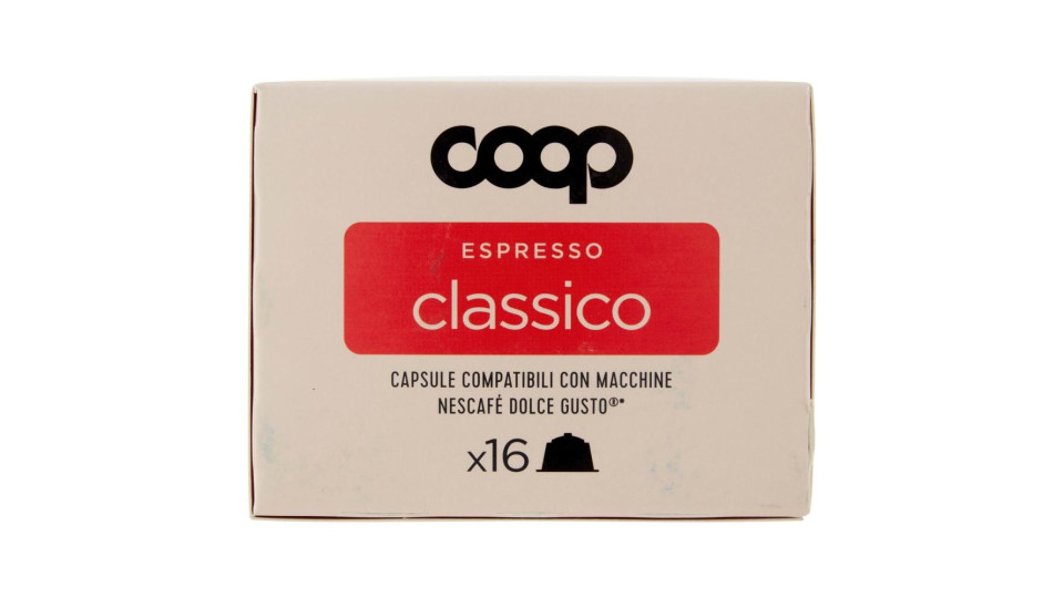 Espresso Classico 16 Capsule Compatibili Con Macchine Nescafé Dolce Gusto* 116,8 G