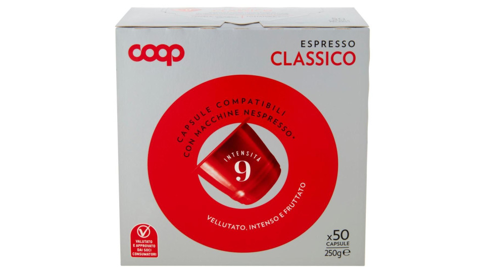 Espresso Classico 50 Capsule Compatibili Con Macchine Nespresso* 250 G
