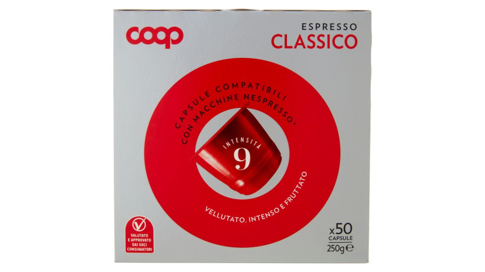 Espresso Classico 50 Capsule Compatibili Con Macchine Nespresso* 250 G