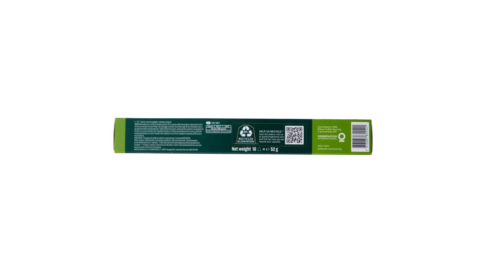 Starbucks Single-origin Guatemala By Nespresso Caffè Lungo 10 Capsule 52 G