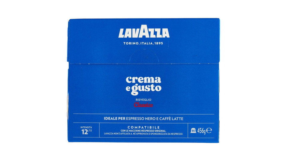 Lavazza Crema E Gusto Classico Compatibile Con Nespresso Original 80 Capsule 456 G