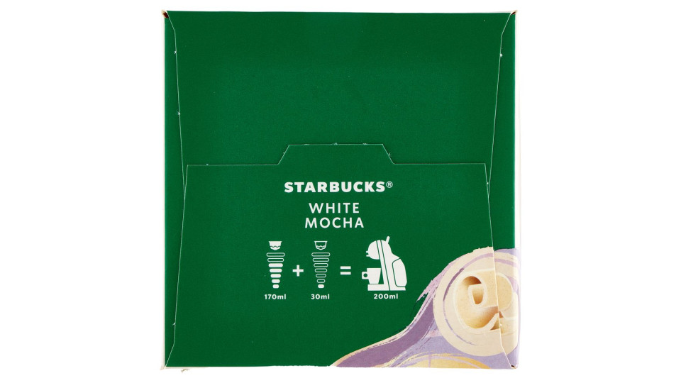 Starbucks White Mocha By Nescafé Dolce Gusto Latte Al Cioccolato Bianco Con Caffè 12 Capsule 123 G