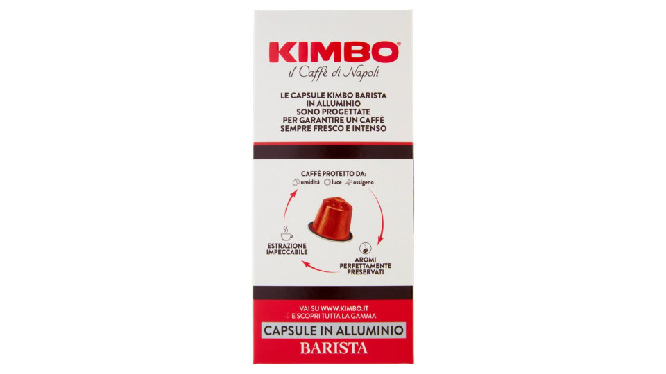 Kimbo Barista Espresso Napoli Capsule Compatibili Con Macchine Nespresso* Original 30 X 5,5 G