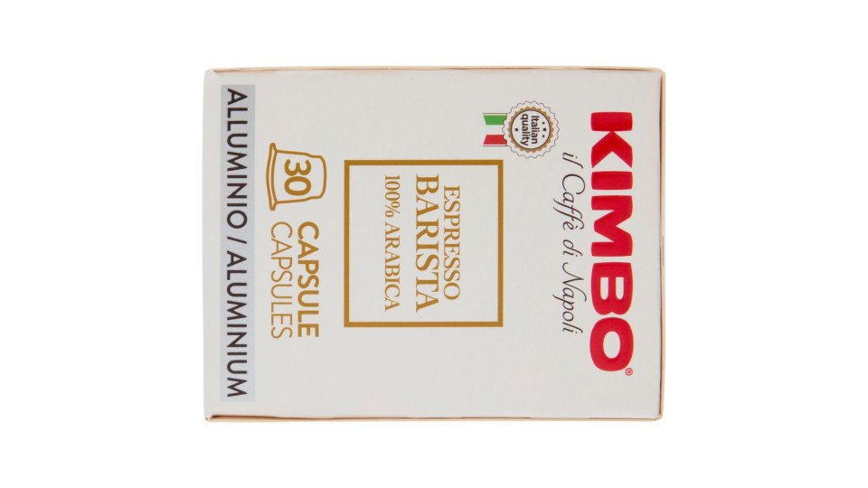 Kimbo Espresso Barista 100% Arabica Capsule Compatibili Con Macchine Nespresso* Original 30 X 5,5 G