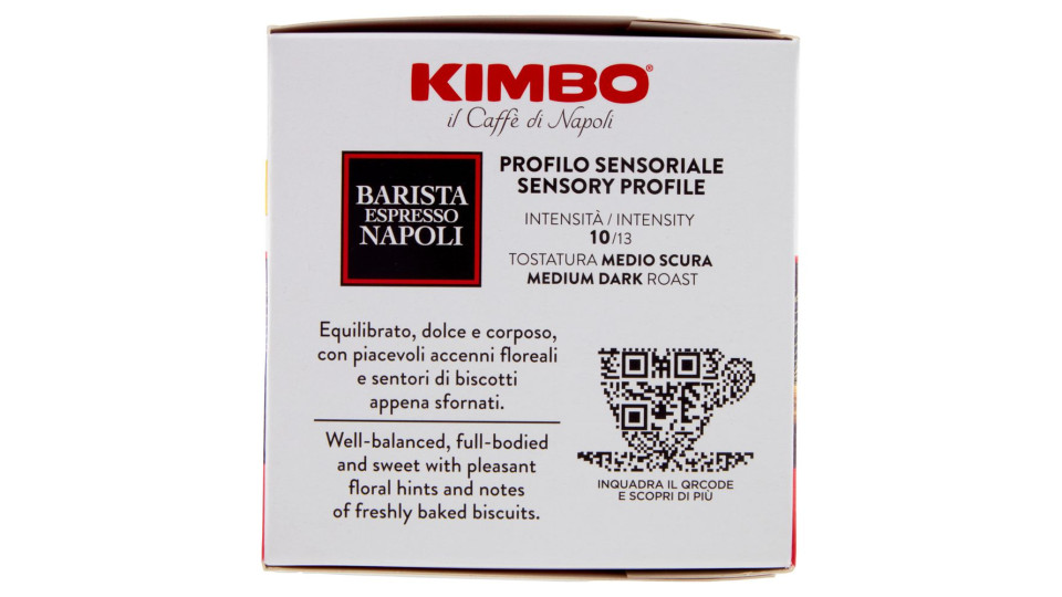 Kimbo Barista Espresso Napoli Capsule Compatibili Con Le Macchine Lavazza A Modo Mio* 16 X 7,5 G